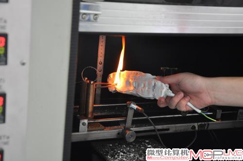 阻燃能力较差