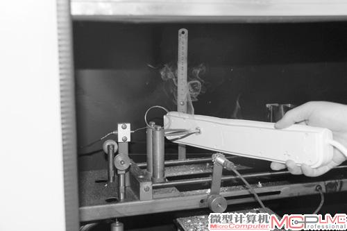 灼烧之后没有产生明火