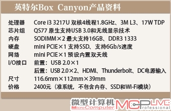 英特尔Box Canyon产品资料