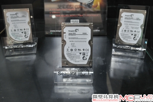 希捷重点展示了它们的大容量混合硬盘SSHD